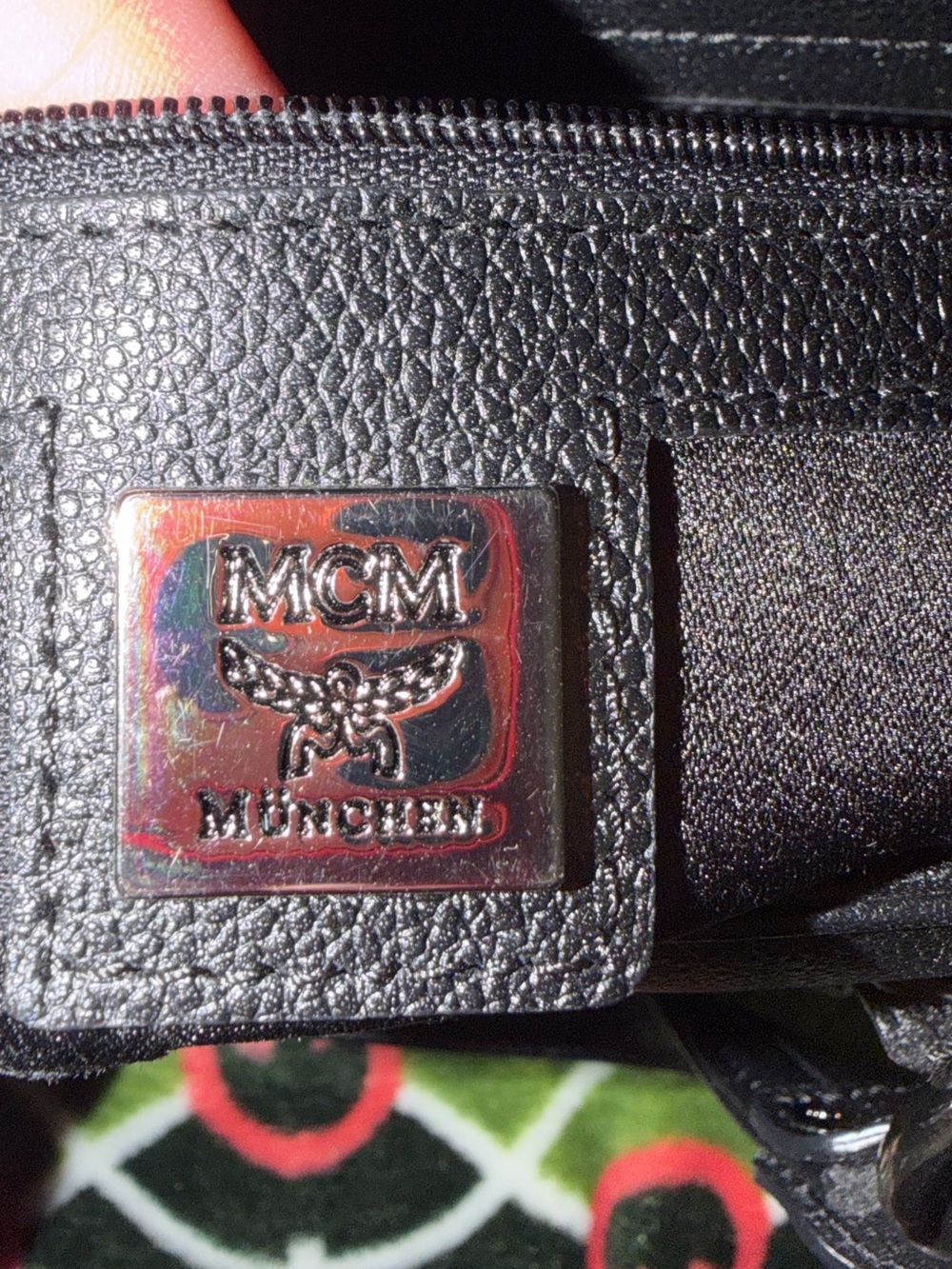 MCM Black Leather Satchel with Silver Hardware Accents - Picture 6 of 13